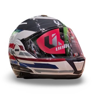 Casco Modular Unik Flip-Back Spectrum Red blue