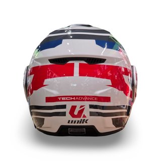 Casco Modular Unik Flip-Back Spectrum Red blue