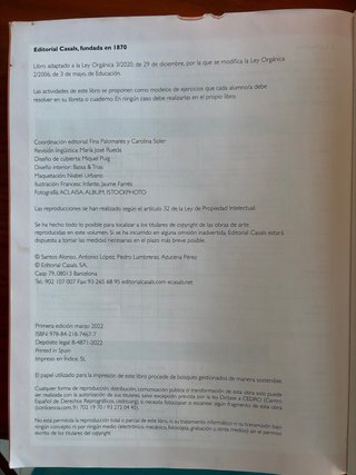 Lengua castellana y literatura 1, Le Bachillerato