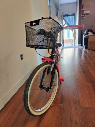 Bicicleta niña 20 6V Negra/Rosa