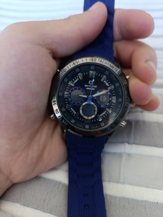 Reloj SKYLINE Azul y Negro