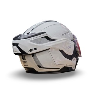 Casco Modular Unik Flip-Back Spectrum White black