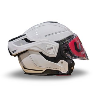 Casco Modular Unik Flip-Back Spectrum White black