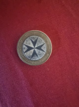 Moneda 1€ Malta Cruz de Malta 2021