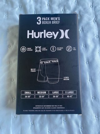 3 Pack Boxer Hurley Hombre Talla L