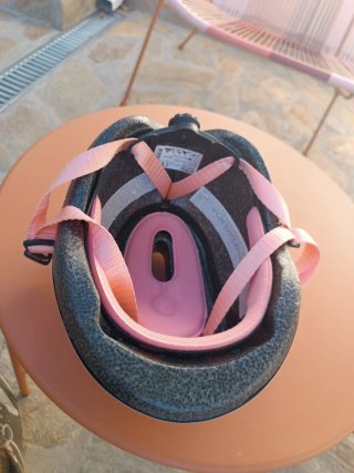 Casco infantil rosa