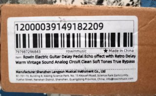 Pedal Effetti Delay per Chitarra Rowin