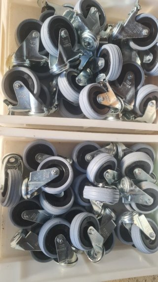 Ruote in gomma per carrello