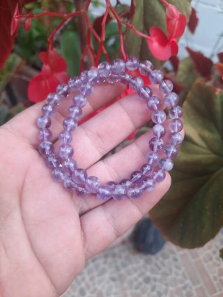 Pulsera Amatista chamaica  7.5 cm