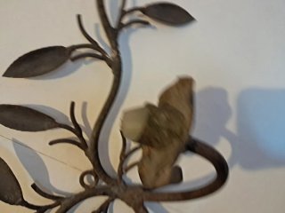 Candelabro de pared hierro forjado artesano