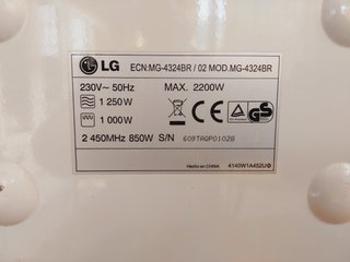 Microondas LG Wave Dom con Grill