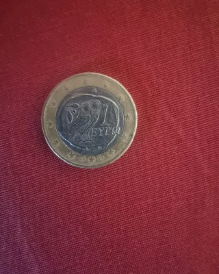 Moneda 1 Euro Grecia Búho 2002