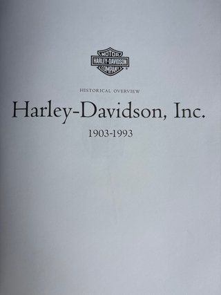 Harley Davidson Historical oerview