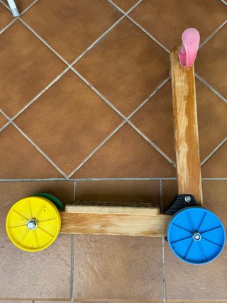 Patinete madera vintage para niños