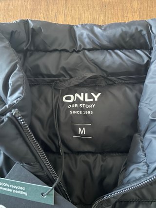 Chaqueta Only Negra Invierno Ultraligera Talla M