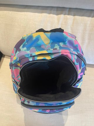Mochila Totto floral azul
