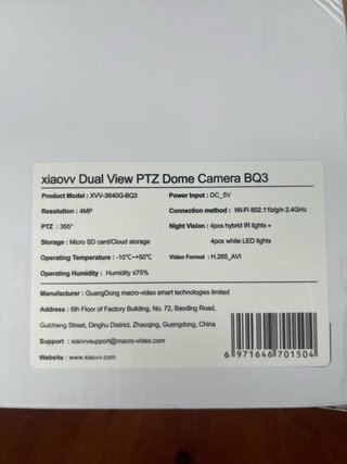 Cámara Vigilancia WiFi Doble Lente