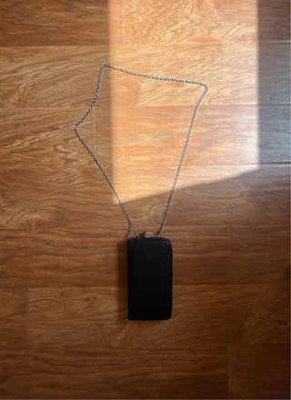 Bolso pequeño de fiesta negro de piel sintética