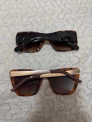 Gafas de sol marrones con estampado