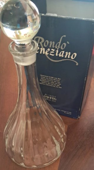Caraffa in cristallo Mondo Veneziano