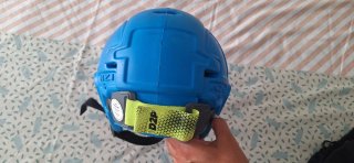 Casco hockey hoquei azul talla S con visor