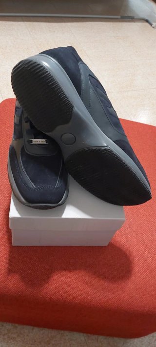 Scarpe Giulio Bianchi blu/grigie eleganti