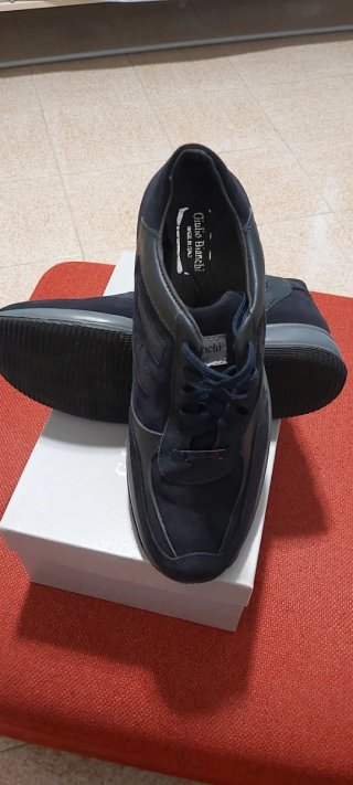 Scarpe Giulio Bianchi blu/grigie eleganti