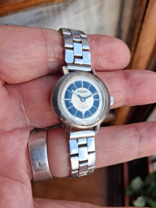 Reloj COLOMBA azul y plateado
