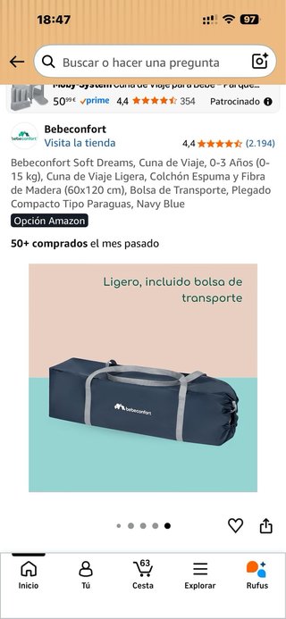Cuna de viaje plegable Bebeconfort