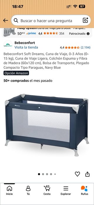 Cuna de viaje plegable Bebeconfort