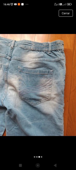 Pantalón pirata vaquero mujer talla 48