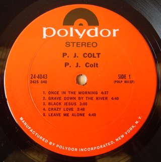 PJ Colt : PJ Colt (USA Rural Rock 1970)