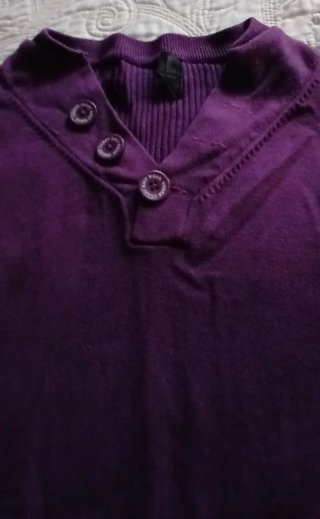 Jersey de punto morado