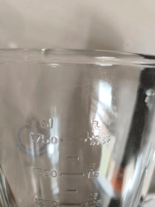 Batidora de vaso de cristal 600W 1.75L Nueva