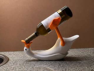 Porta-garrafas Pato 3D PLA Decorativo