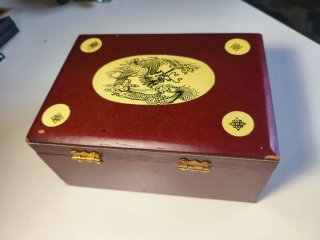 Antiguo juego de Mahjong artesanal