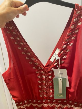 Vestido Hoss Intropia Rojo Largo