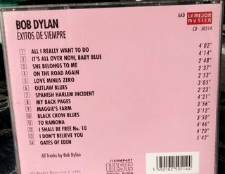 CD Bob Dylan-Hits- All I Really Want To Do y otras