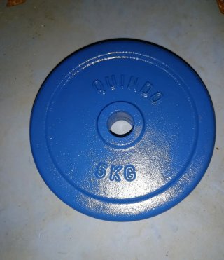 Pareja de discos 5kgs cada uno para barra 30mm