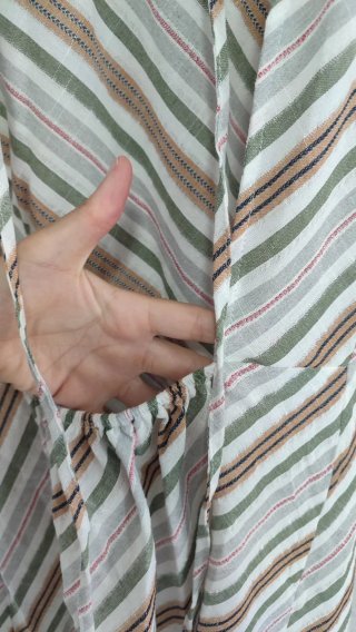 Vestido rayas espalda abierta