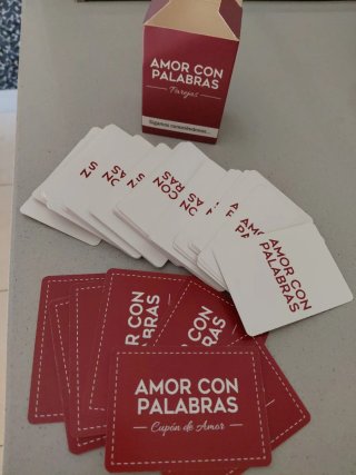 Juego de cartas Amor con Palabras