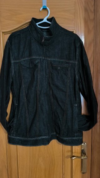 Chaqueta vaquera cuello alzado XXL