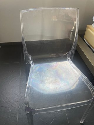Silla de escritorio transparente acrílico