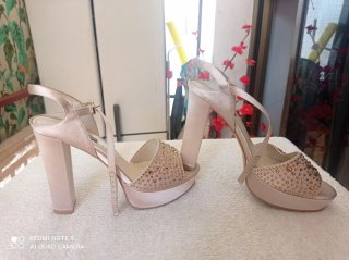 Sandalias Tacón Joya Luciano Barachini Talla 39