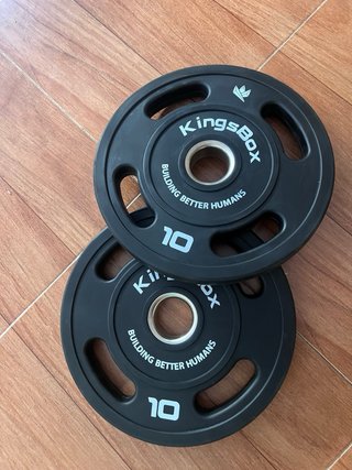 Par Discos Mancuernas 10kg Barra 50mm KingsBox