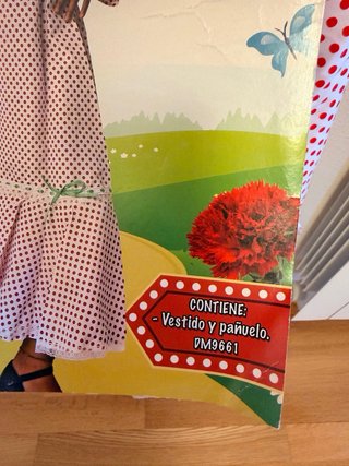 Disfraz Chulapa 7-9 años Vestido y pañuelo