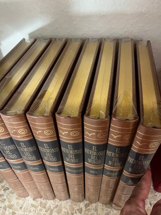 Lote de 8 libros ,Patrimonio del mundo ...