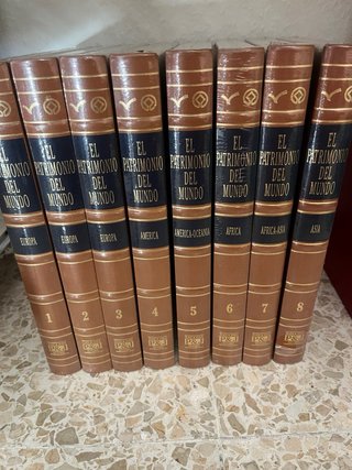 Lote de 8 libros ,Patrimonio del mundo ...