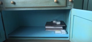 Escritorio de madera estilo vintage