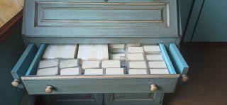 Escritorio de madera estilo vintage